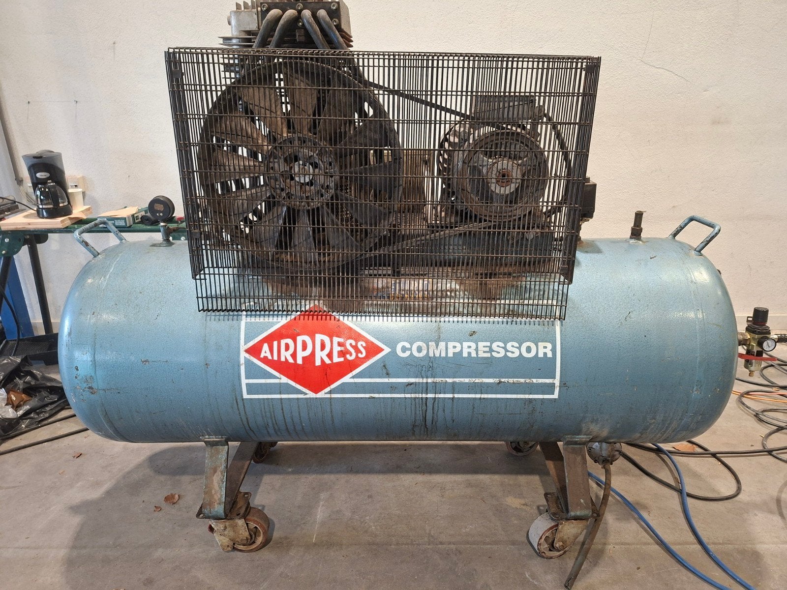 Airpress Compressor 500 liter, 16 bar, bouwjaar 1999, Ophalen, Mobiel, Gebruikt, 800 liter/min of meer