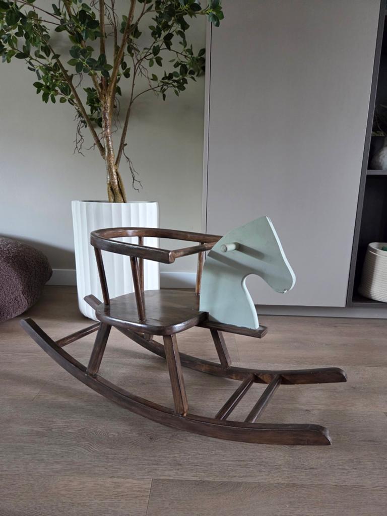 Vintage houten hobbelpaard - Uniek en charmant, Ophalen, Gebruikt