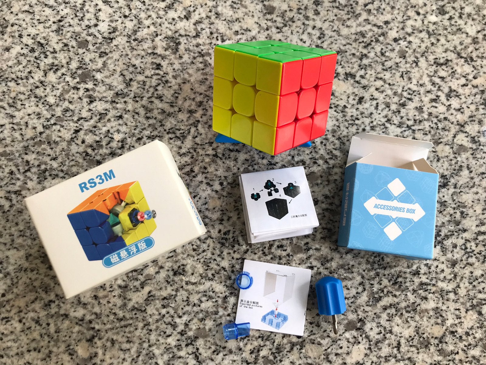 MoYu RS3M 3x3 MagLev speedcube, Ophalen of Verzenden, Minder dan 500 stukjes, Zo goed als nieuw