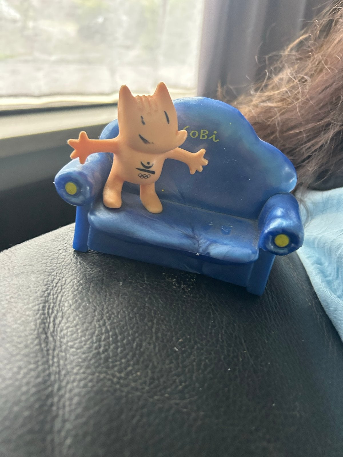Vintage Sobi Olympische Spelen mascotte figuur, Ophalen of Verzenden, Gebruikt