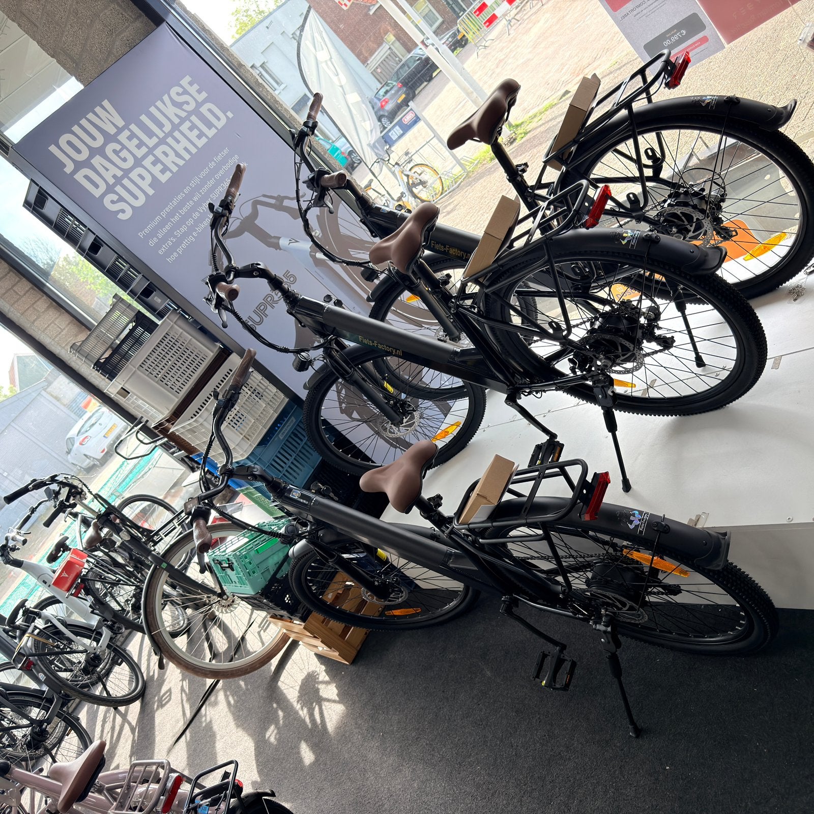 E-Bike, Elektrischefiets, Fiets Factory 7 Sp, Black, 468WH, Overige merken, Nieuw, Ophalen of Verzenden, 47 tot 51 cm