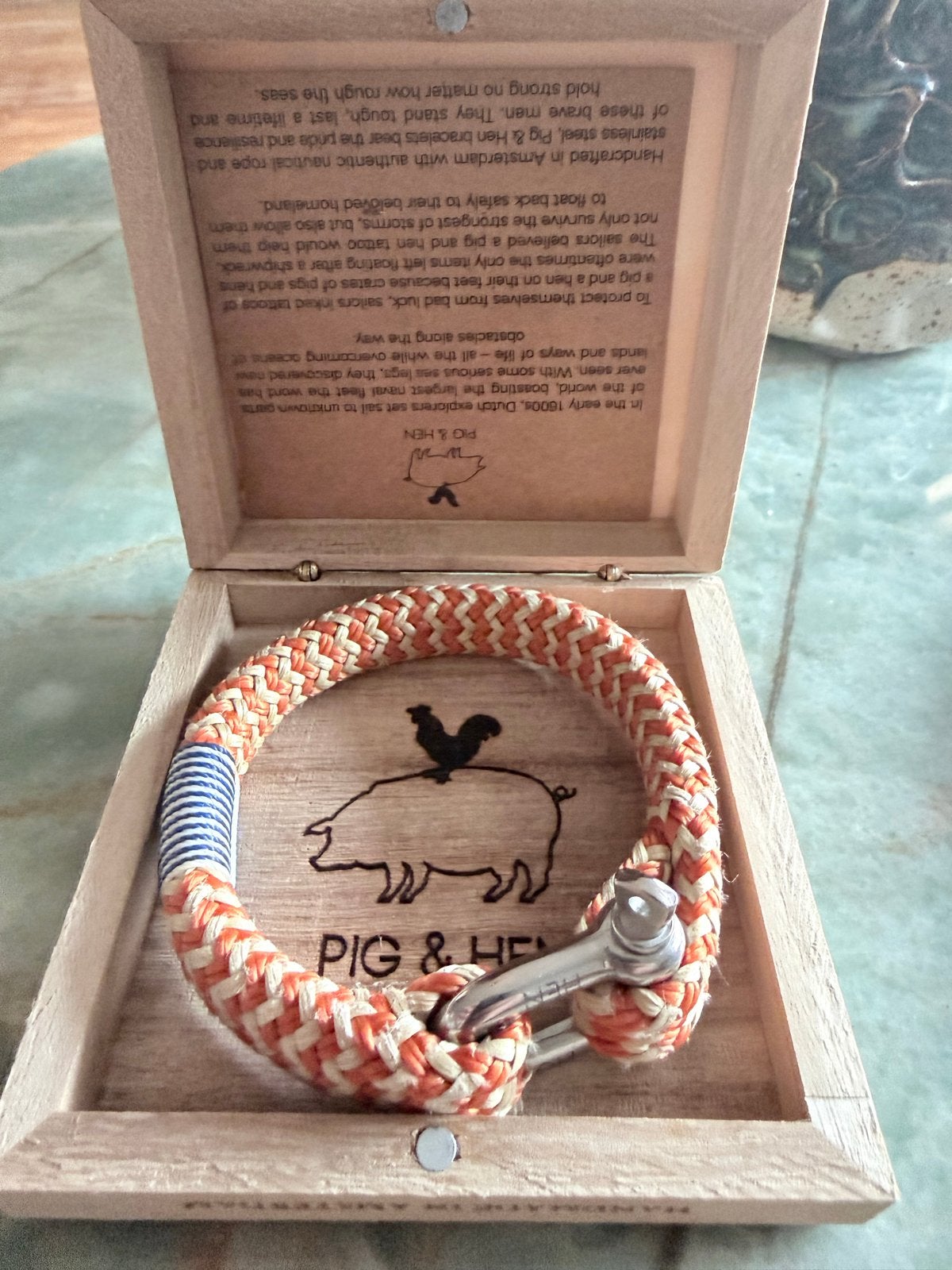 Pig & Hen Heren Armbanden Maat L - Zo goed als nieuw, Ophalen, Zo goed als nieuw, Oranje, Overige materialen