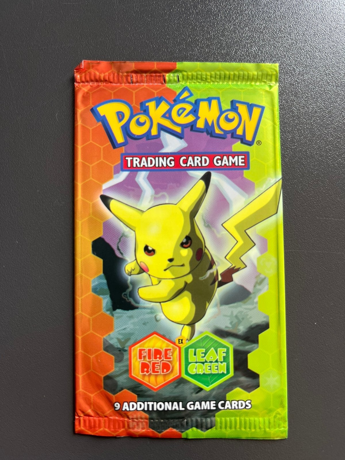 Pokemon booster empty EX fire red leaf green pikachu, Ophalen of Verzenden, Gebruikt, Booster