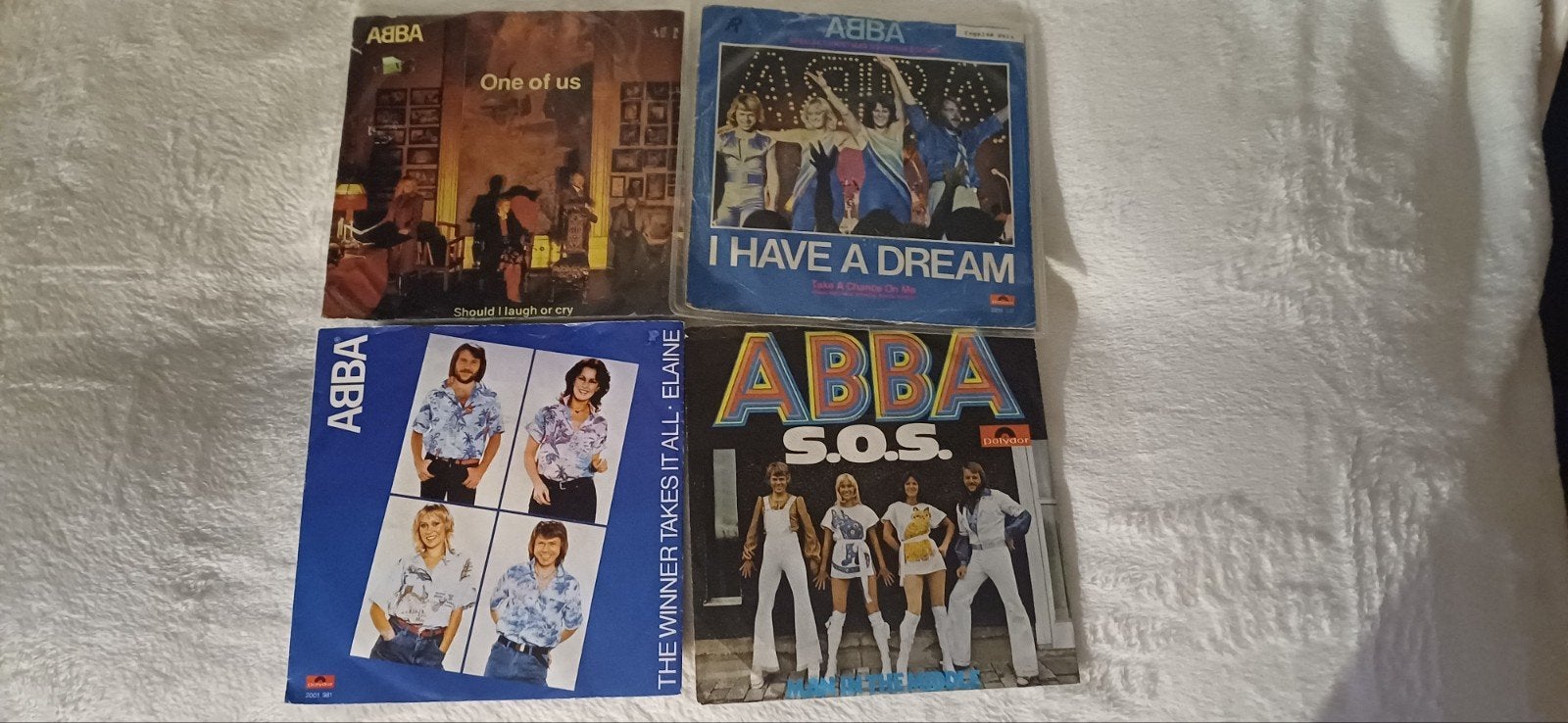 ABBA - 4 Singles (Vinyl), Ophalen, Gebruikt, 7 inch, Pop