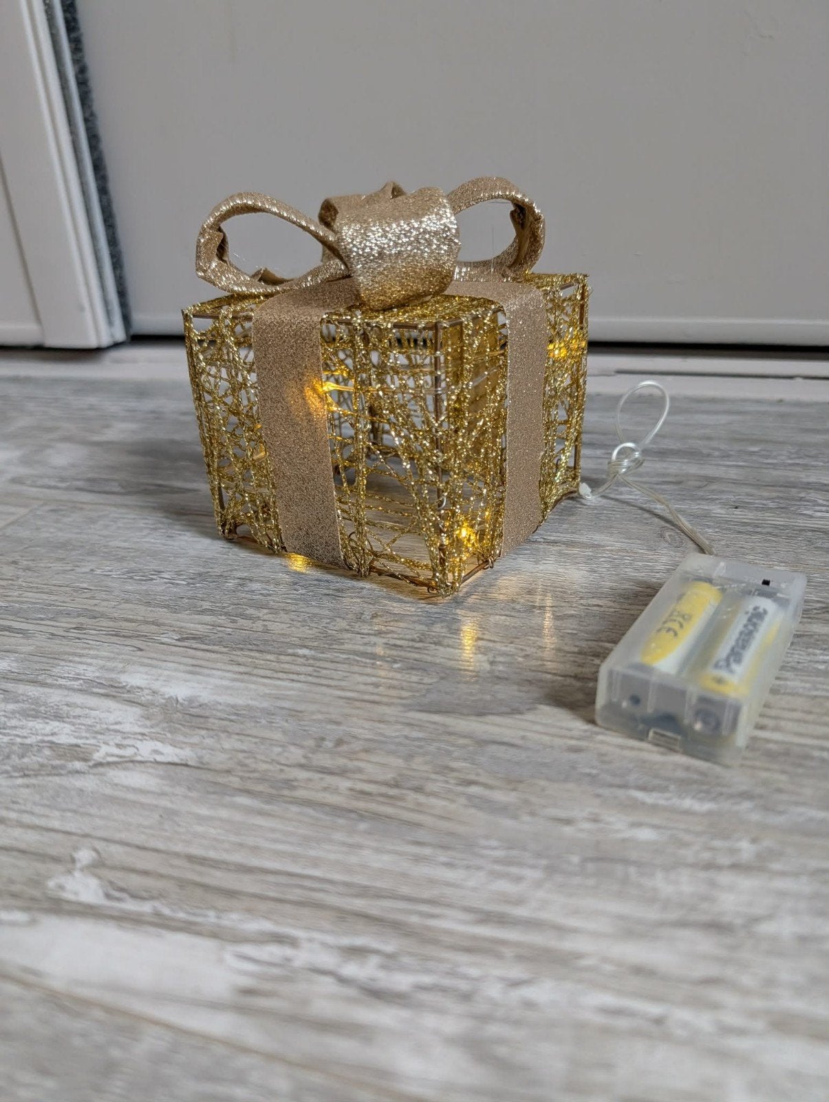 kerst cadeautje met lichtjes, Ophalen of Verzenden