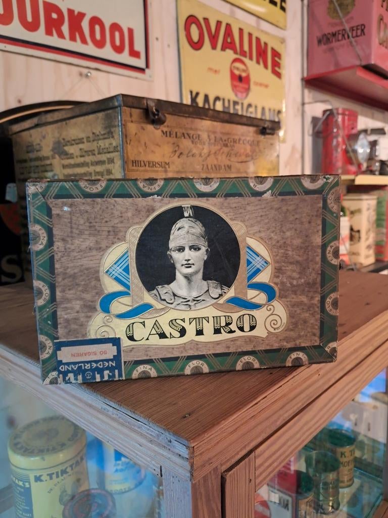 Castro sigaren blikje, Ophalen of Verzenden, Zo goed als nieuw, Overige