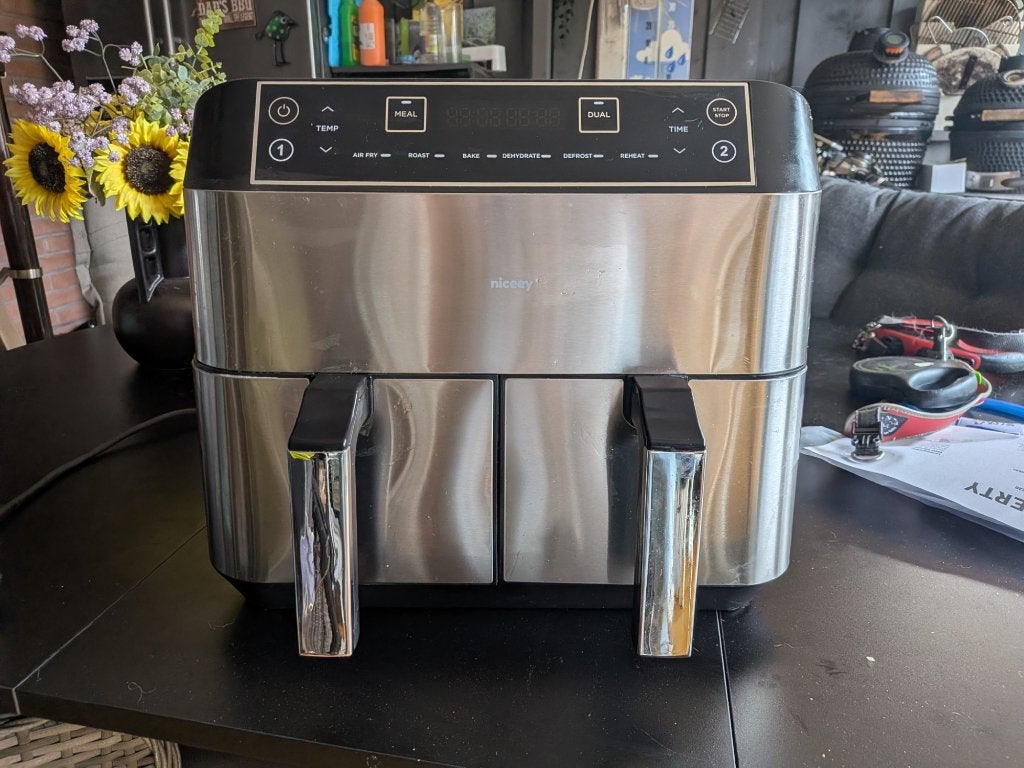 Niceey Dubbele Airfryer, Ophalen, Zo goed als nieuw, Airfryer