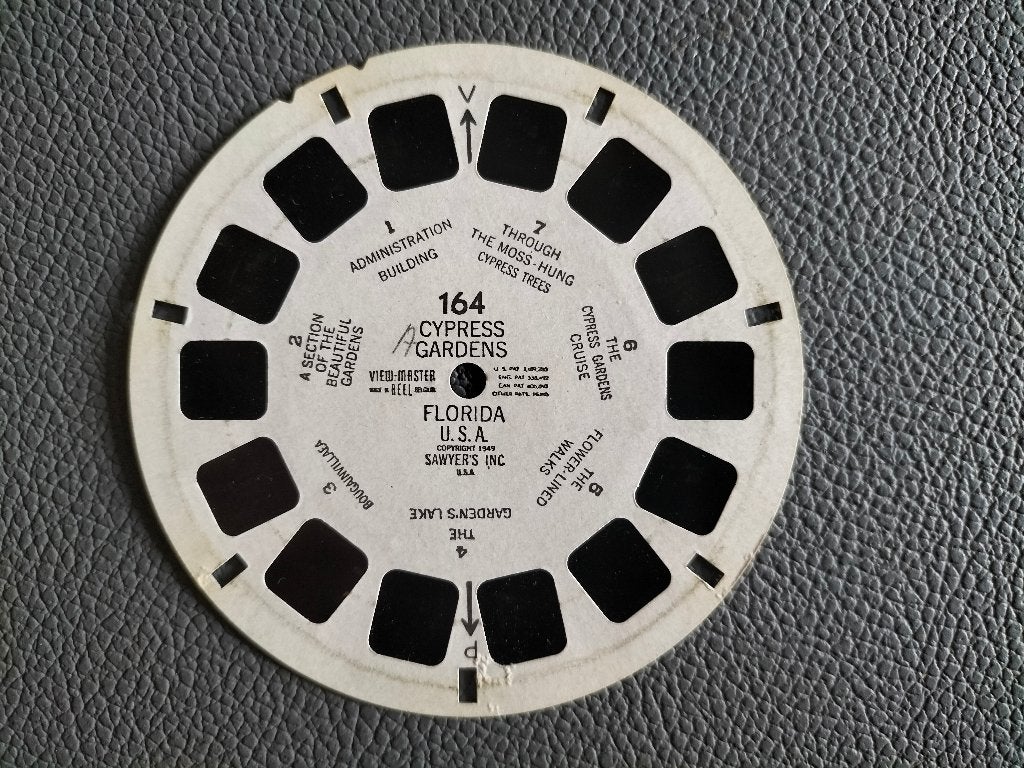 Viewmaster Cypress Gardens - Florida USA - 164 - Amerika, Ophalen of Verzenden, Gebruikt