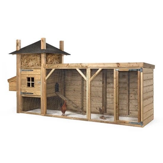 Kippenhok Hooiberg Silke | Geïmpregneerd Hout | Glorenza, Ophalen of Verzenden, Nieuw, Kippenhok of Kippenren