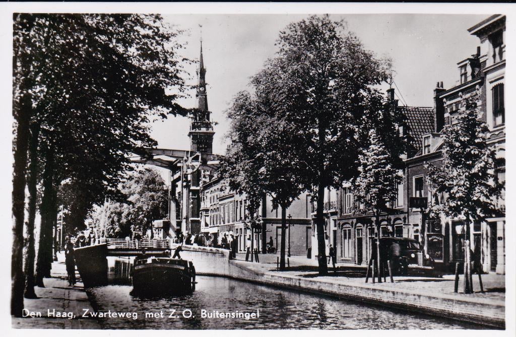 08284 Den Haag - Zwarteweg met Z.O. Buitensingel, Verzenden, 1940 tot 1960, Ongelopen, Zuid-Holland