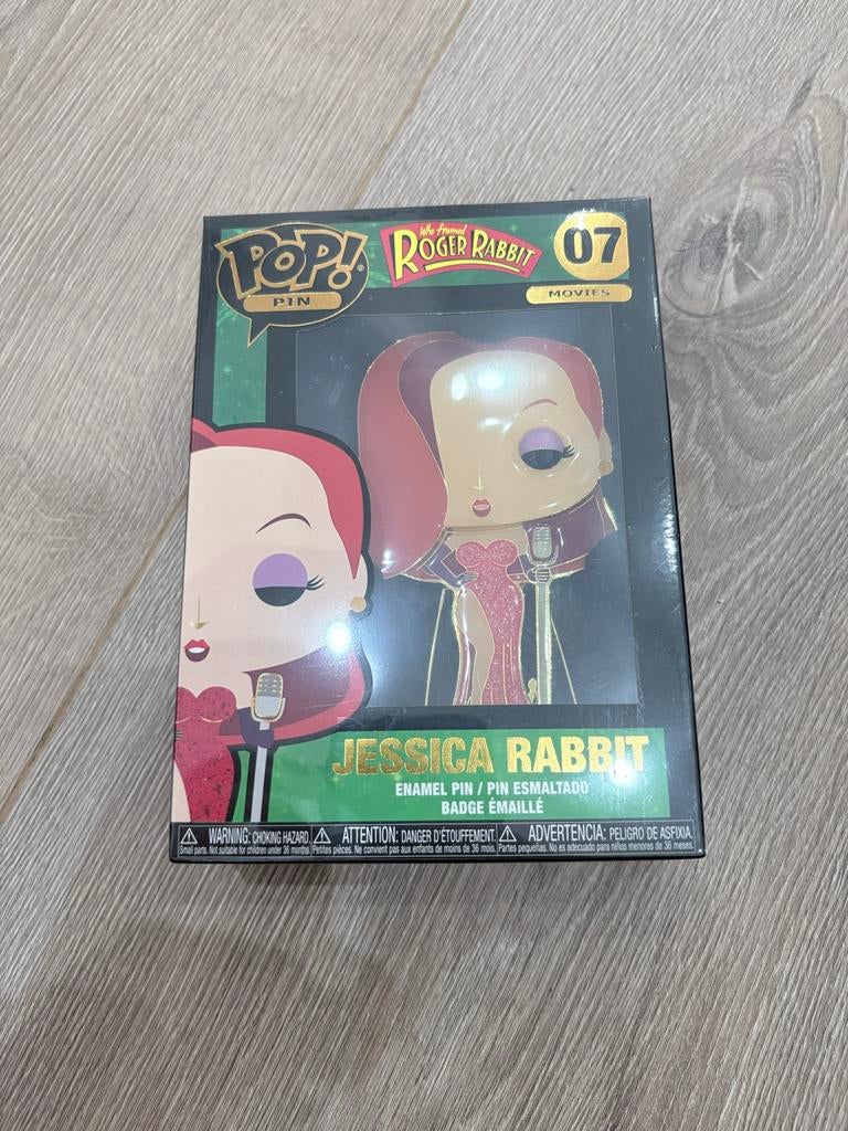 Funko Pop! Pin Jessica Rabbit Who Framed Roger Rabbit, Verzamelen, Ophalen of Verzenden, Zo goed als nieuw