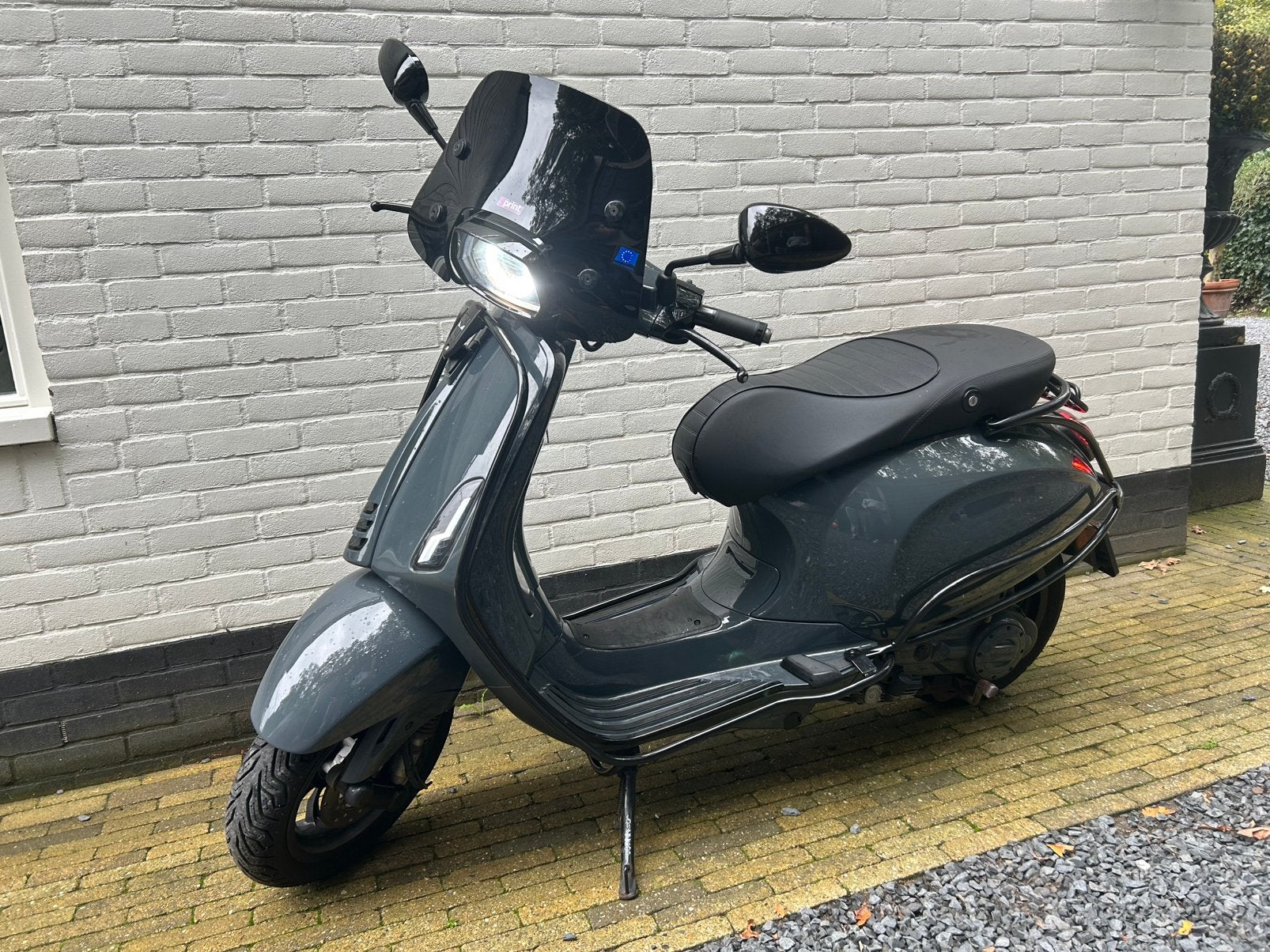 Custom Vespa sprint nano grey akrapovic 50cc gereviseerd, Ophalen, Zo goed als nieuw, Benzine, 50 cc