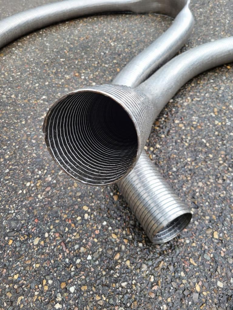 Flexibele RVS buis / pijp, ø85, lengte +/-4m, Ophalen of Verzenden, Rvs, 80 mm of meer, Overige typen