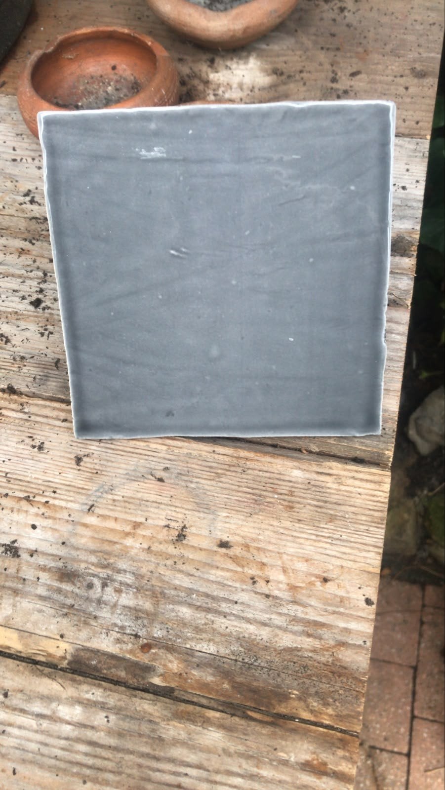 Grijze tegels handgemaakt 13 bij 13, Ophalen, Nieuw, Minder dan 20 cm, Minder dan 20 cm