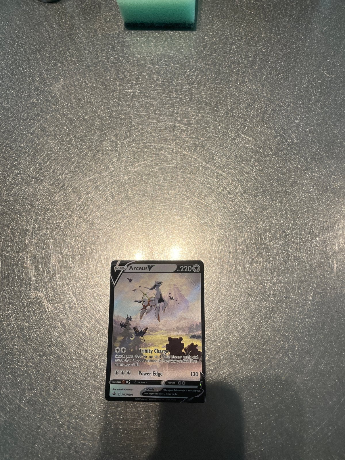 Pokémon Arceus V Kaart - Zo goed als nieuw, Ophalen of Verzenden, Zo goed als nieuw, Losse kaart