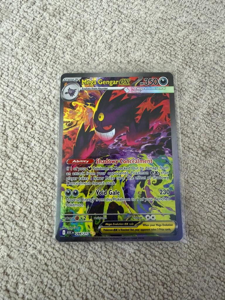 Pokemon Mega Gengar EX ascended heroes, Ophalen of Verzenden, Zo goed als nieuw