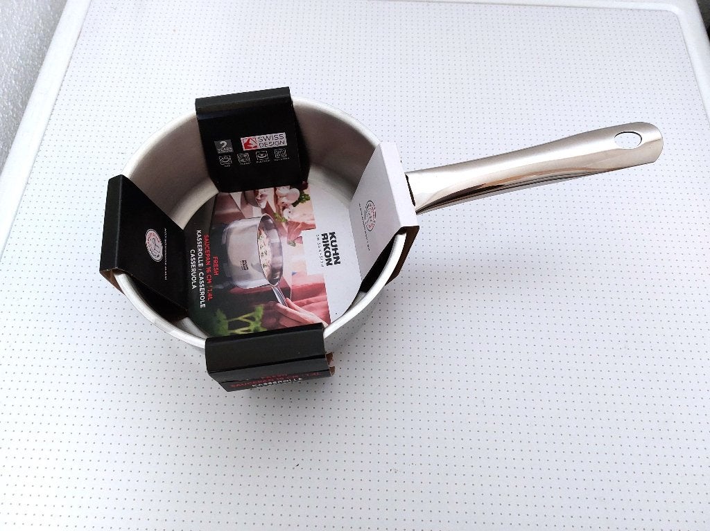Kuhn Rikon steelpan 16 cm, Huis en Inrichting, Keuken | Potten en Pannen, Overige typen, Nieuw, Ophalen of Verzenden, Rvs