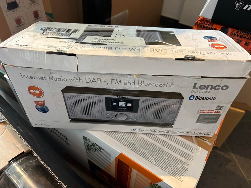 Lenco DIR-170WA Internetradio met DAB+, FM en Bluetooth, Ophalen of Verzenden, Nieuw, Radio