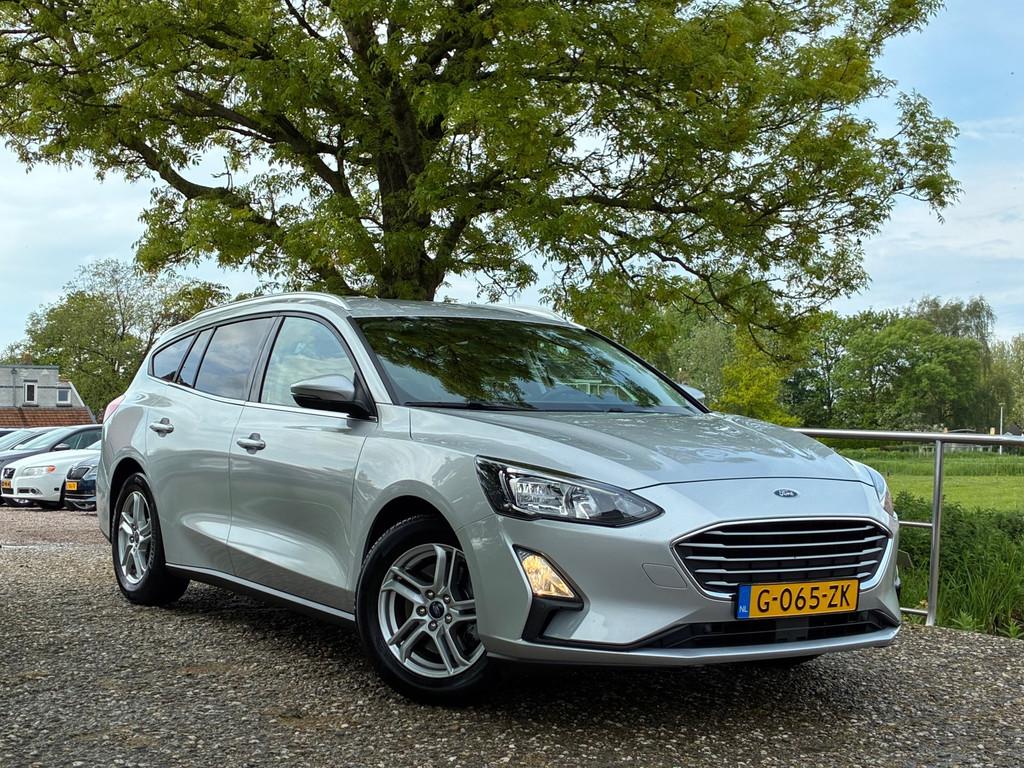 Ford Focus Wagon 1.0 EcoBoost | LED + Carplay + DAB + Cruise, Gebruikt, 1283 kg, Origineel Nederlands, Zilver of Grijs