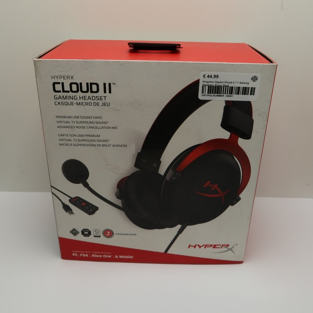 Hyperx Cloud II 7.1 Game Headset | Redelijke Staat, HyperX, Gebruikt, Support@hyperX.com, Kingston Technology Company (HyperX)
17600 Newhope Street
Fountain Valley, CA 92708
United States