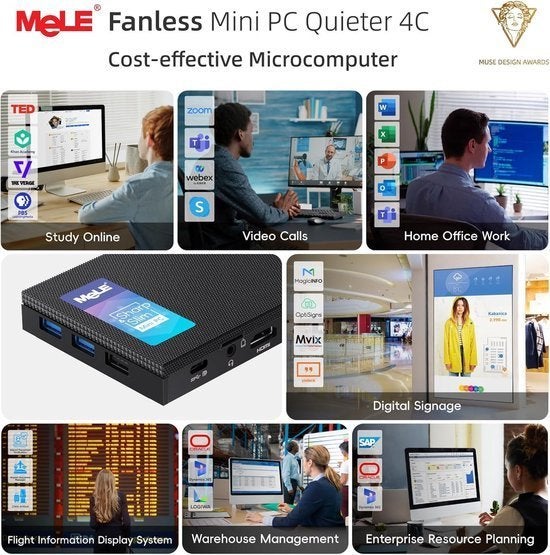 Mini PC – Compact Computer – Micro PC – Stille Desktop, Corvance B.V., Verzenden, Nieuw, Corvancebol@gmail.com