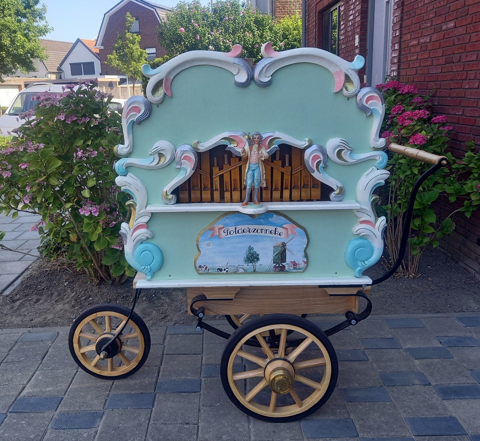 Draaiorgel 18 toets op boeken, Muziek en Instrumenten, Draaiorgels, Ophalen