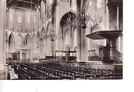 Ansichtkaart	Rotterdam	Grote of Sint-Laurenskerk	Interieur, Verzenden, 1940 tot 1960, Ongelopen, Zuid-Holland