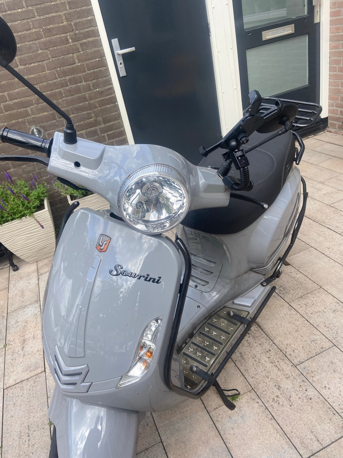 La Souris Sourini Scooter - Grijs, Goed Onderhouden, Fietsen en Brommers, Snorfietsen en Snorscooters, Ophalen, Gebruikt, Benzine