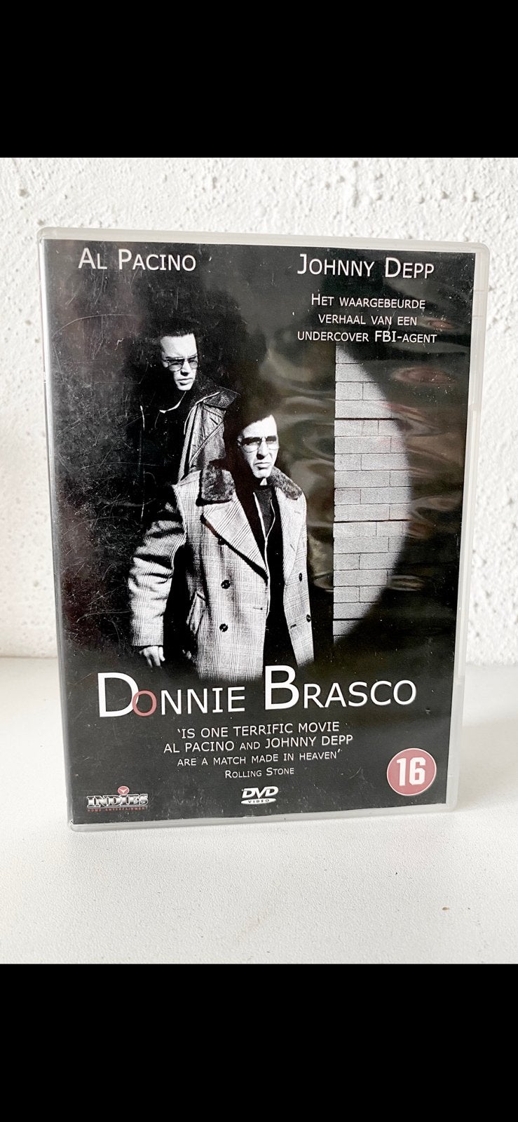 dvd:  ‘DONNIE BRASCO’  (1997), Maffia en Misdaad, Engels, Vanaf 16 jaar, Nederlands