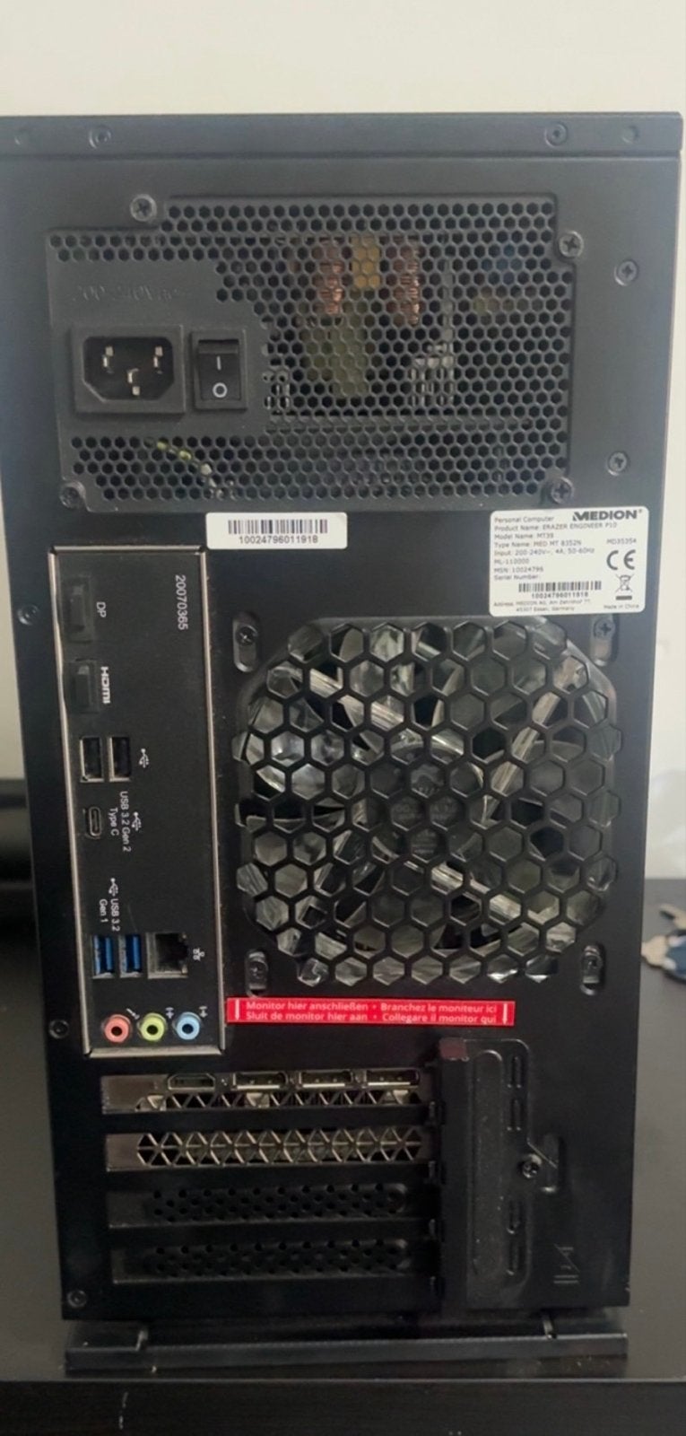 Medion Erazer Gaming PC - Krachtige Desktop met RTX, Computers en Software, Desktop Pc's, Ophalen of Verzenden, Zo goed als nieuw