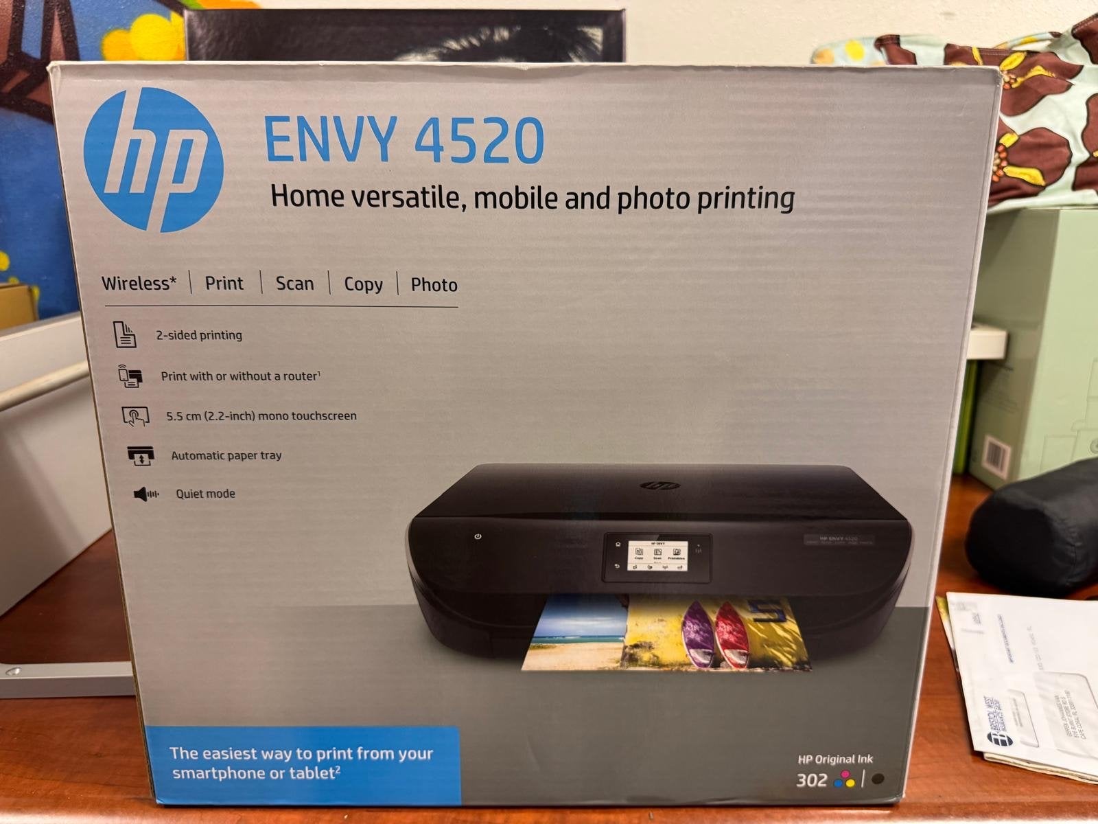 HP ENVY 4520 All-in-One Printer - Draadloos & Mobiel Printen, Computers en Software, Inkjetprinter, All-in-one, Kleur printen