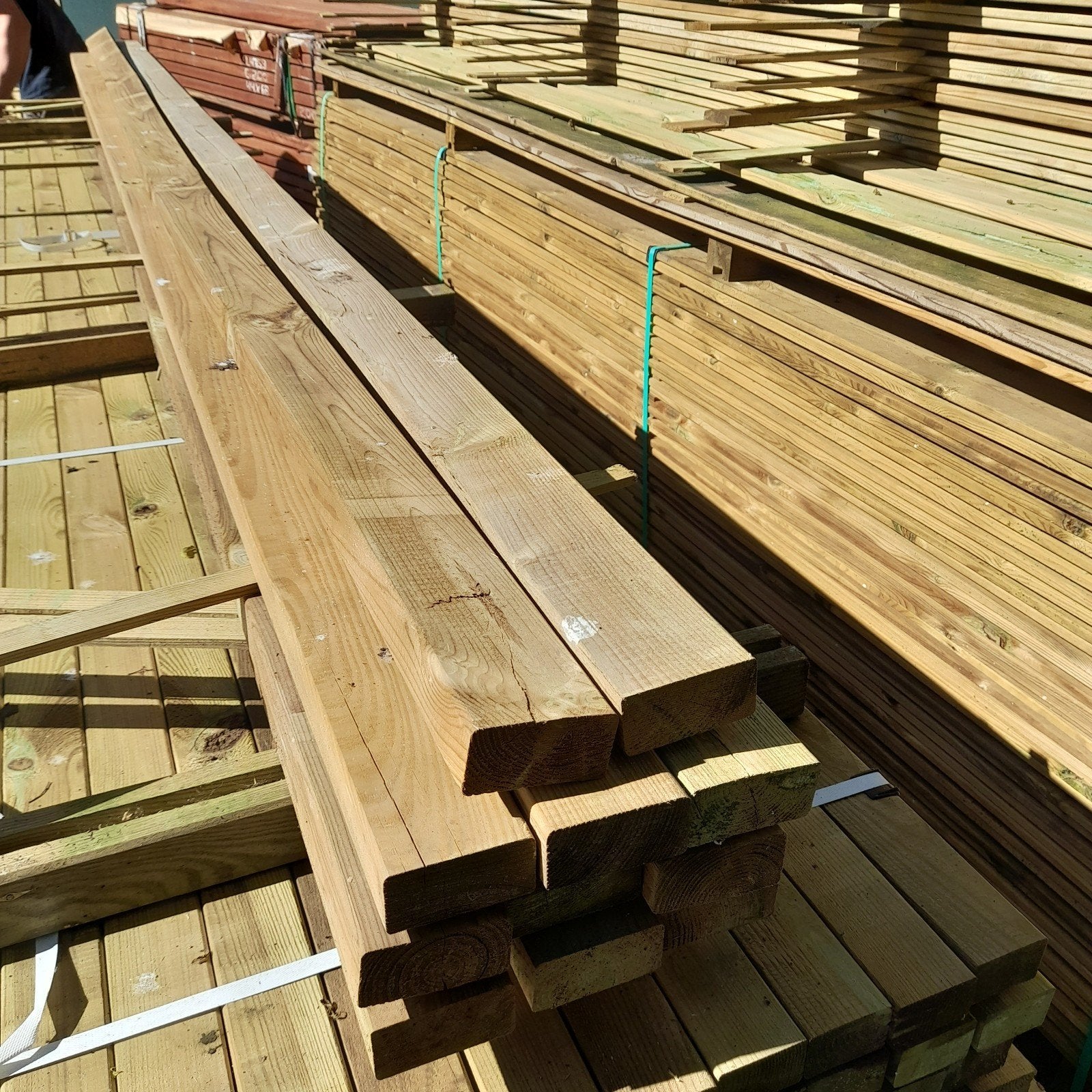 Grenen regels geimpregneerd, B-keus, regel, balk, hout, Tuin en Terras, Ophalen, Nieuw, 250 cm of meer, Balken