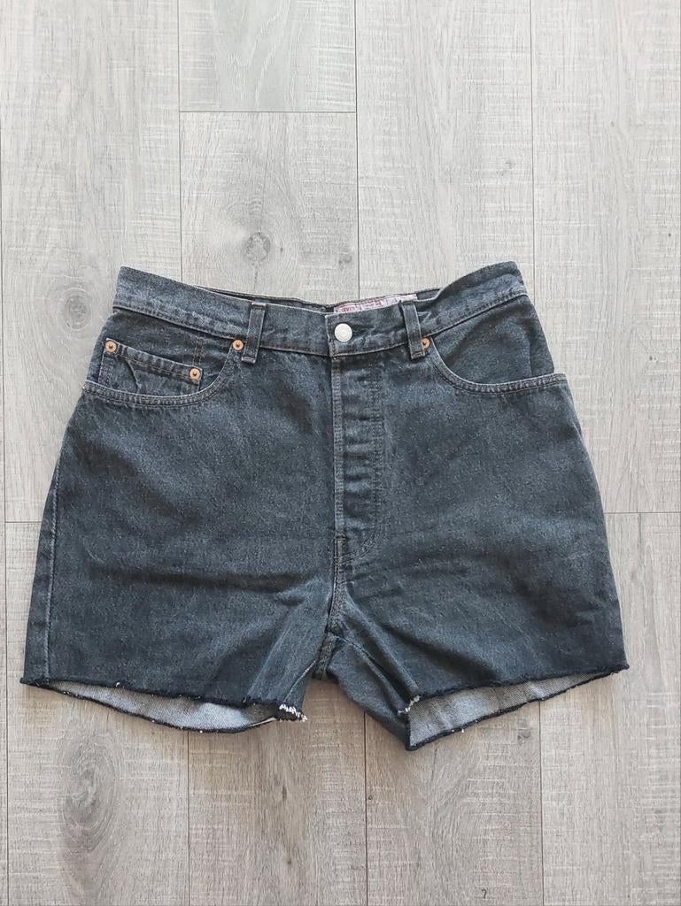 Vintage 90s Levis 901 USA denim shorts 33, Overige kleuren, Ophalen of Verzenden, W28 - W29 (confectie 36), Gedragen