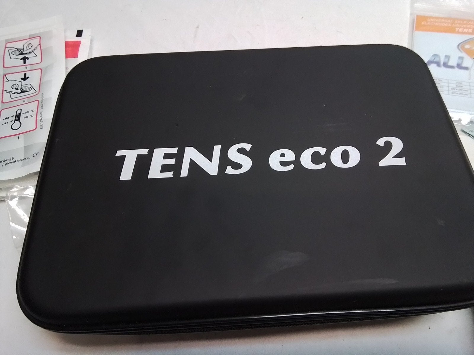 TENS eco 2 Transcutane Zenuwstimulator met accessoires, Sport en Fitness, Gezondheidsproducten en Wellness, Ophalen, Zo goed als nieuw