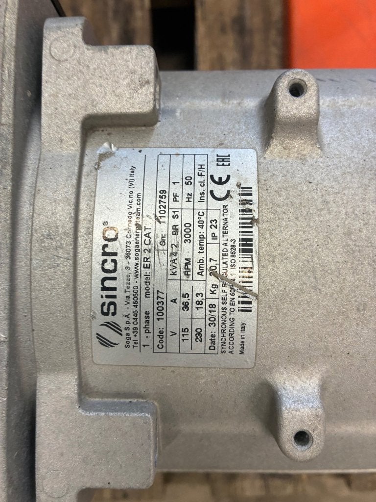 2 stuks aggregaat Honda GX 270 Sincro ER 2 CAT, Gebruikt, Benzine, Weijman, Ochten