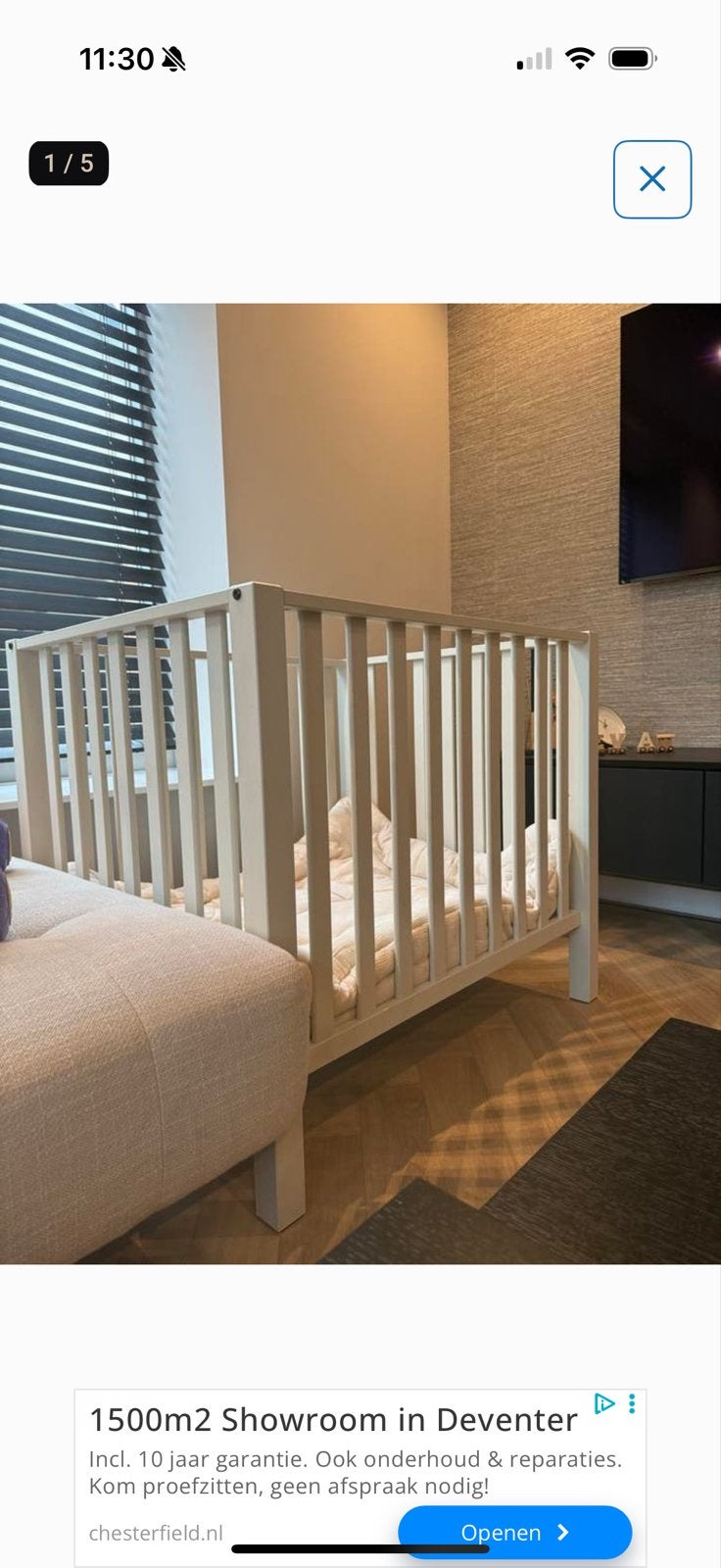 Complete Boxset: Taupe Box, ZZZOO Matras, Aerosleep Topper, Kinderen en Baby's, Boxen, Ophalen, Gebruikt, Rechthoekig, Boxkleed