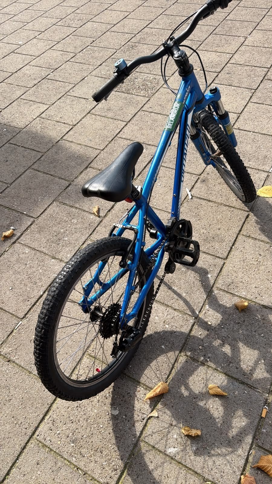 Jongensfiets (20 inch)met 6 versnellingen - Blauw, Fietsen en Brommers, Ophalen of Verzenden