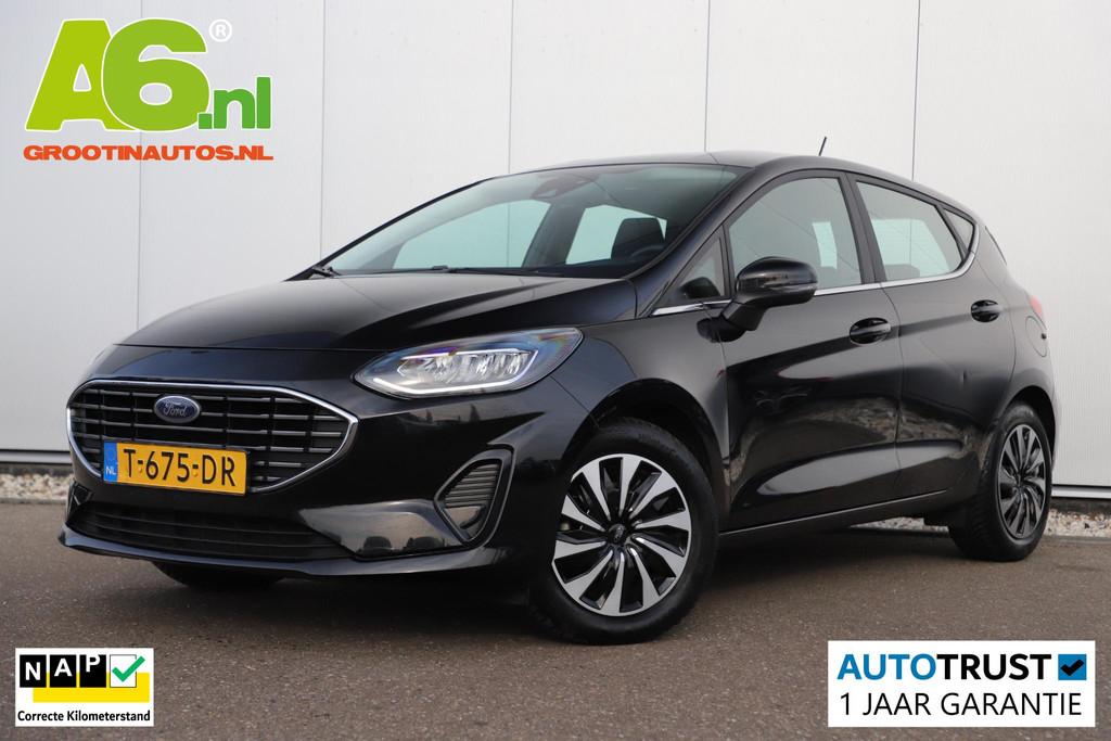 Ford Fiesta 1.0 EcoBoost Hybrid Titanium Navigatie LED Carpl, Voorwielaandrijving, Euro 6, Origineel Nederlands, Bedrijf