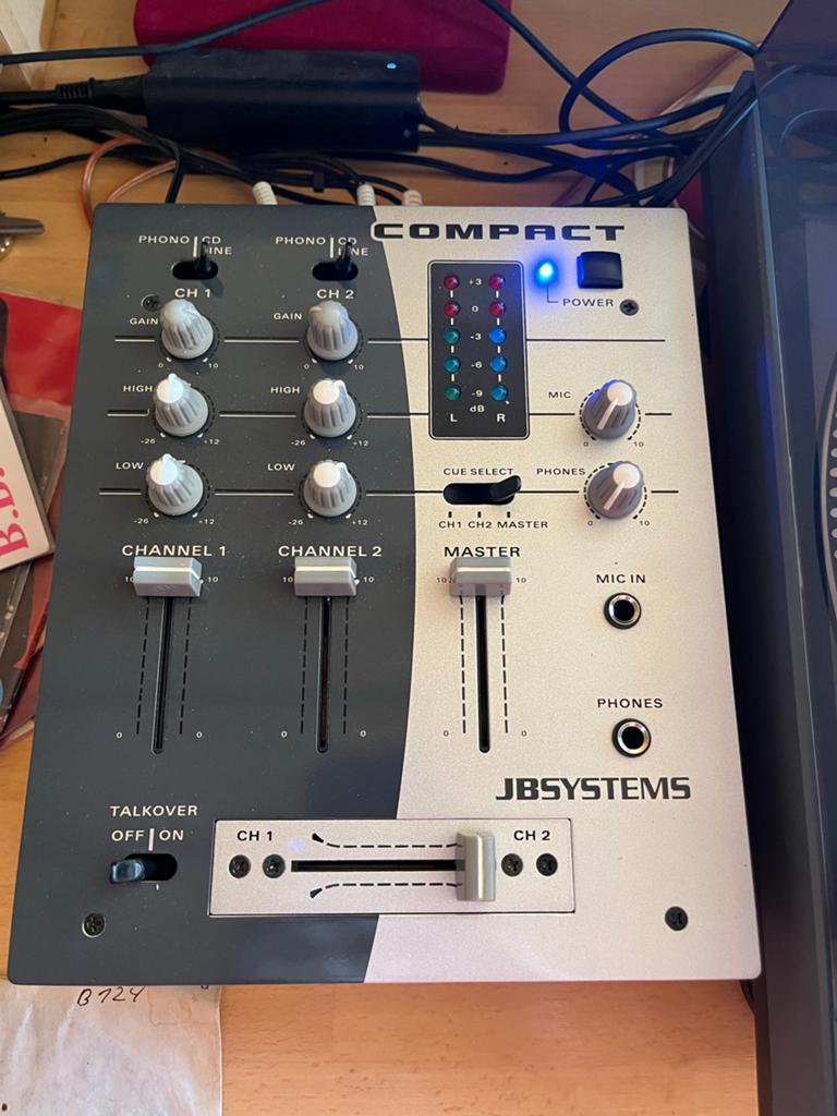 JB Systems Compact 3-kanaals DJ Mixer, Ophalen, Zo goed als nieuw