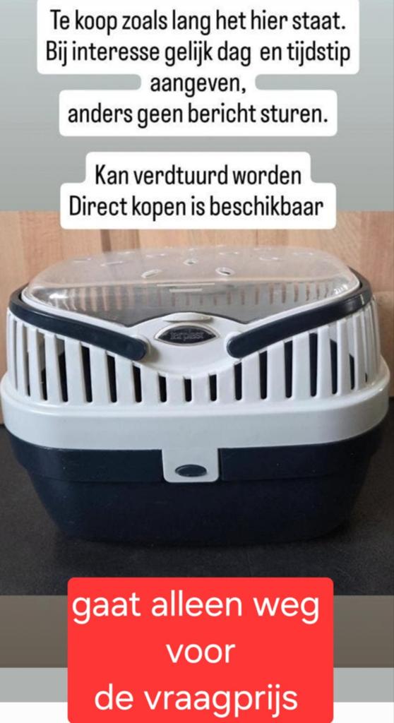 Ferplast Reismand Paw Charcoal donkerblauw, Dieren en Toebehoren, Ophalen of Verzenden