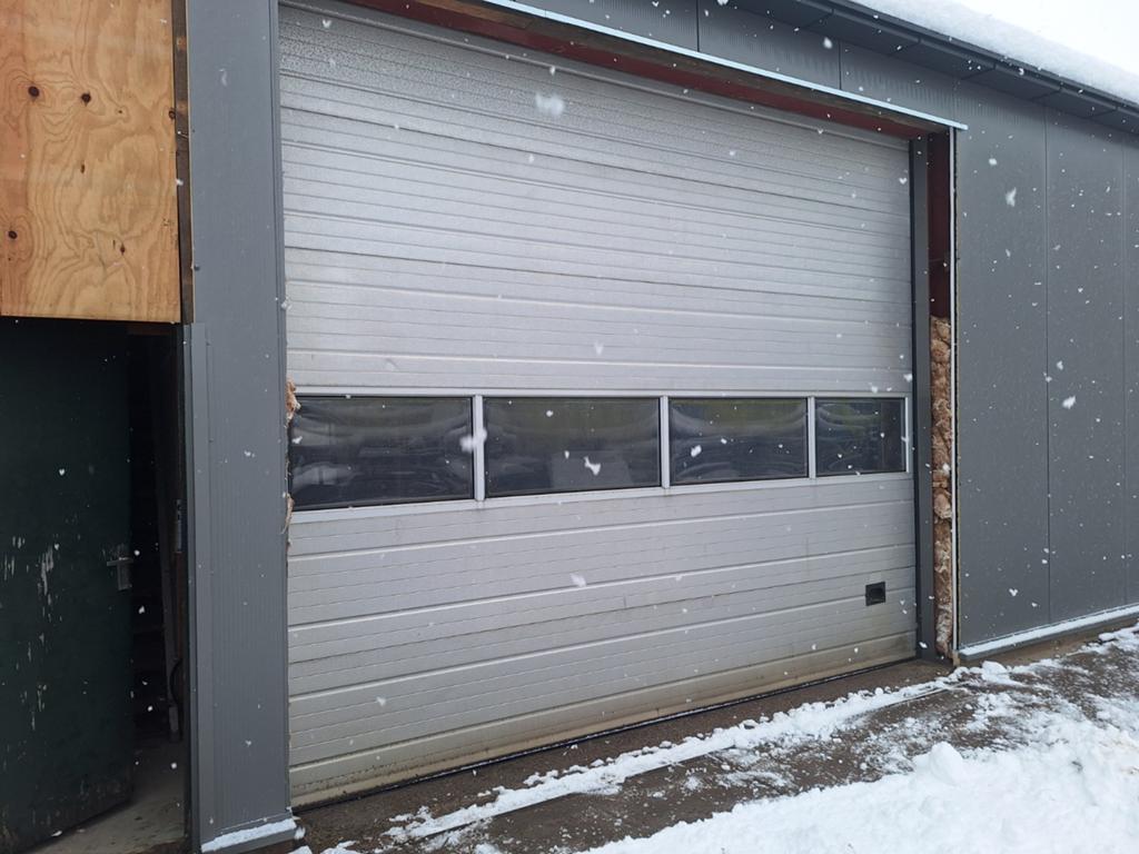 Handbediende garagedeur - 4220x3550mm - Gedemonteerd, Ophalen, Gebruikt, Garagedeur, 120 cm of meer