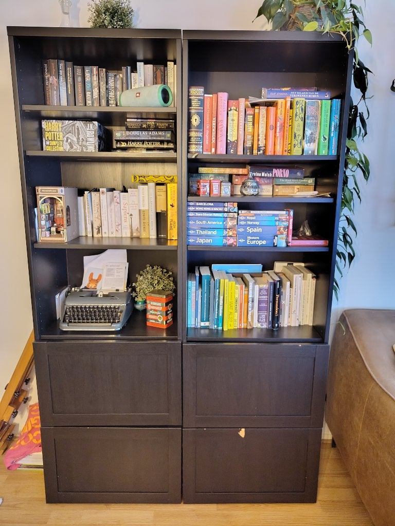 Twee grote Billy boekenkasten 40x60x194, Huis en Inrichting, Ophalen, 100 tot 150 cm, 150 tot 200 cm, 25 tot 50 cm