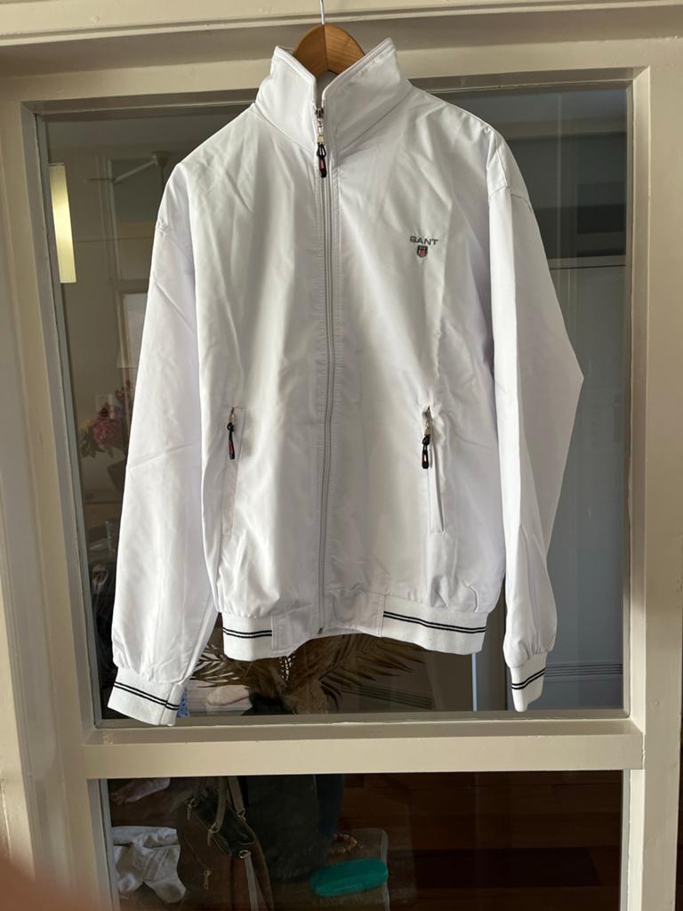 Gant windjack nieuw XL wit, Ophalen of Verzenden, Nieuw, Maat 56/58 (XL), Wit