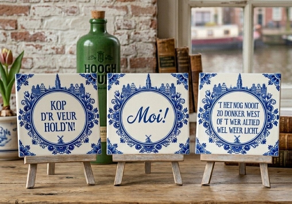 Tegeltjes drenthe Groningen kado spreuk, Ophalen of Verzenden, Nieuw