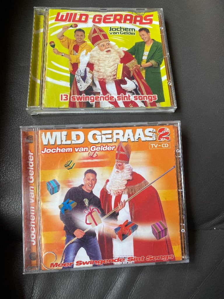 Wild Geraas & Wild Geraas 2 - Jochem van Gelder (CD's), Ophalen of Verzenden, Zo goed als nieuw, Sinterklaas, Inclusief doosje