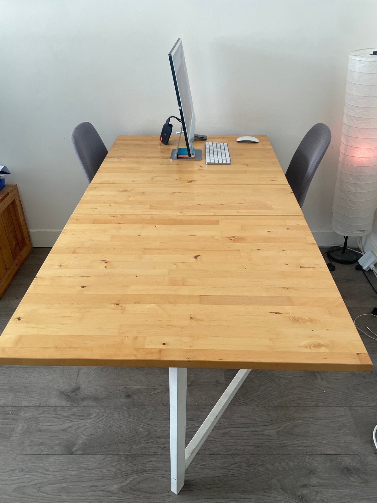 Opklapbare tafel met lades - ideaal voor kleine ruimtes, Gebruikt, 100 tot 150 cm, Tot twee personen, Rechthoekig