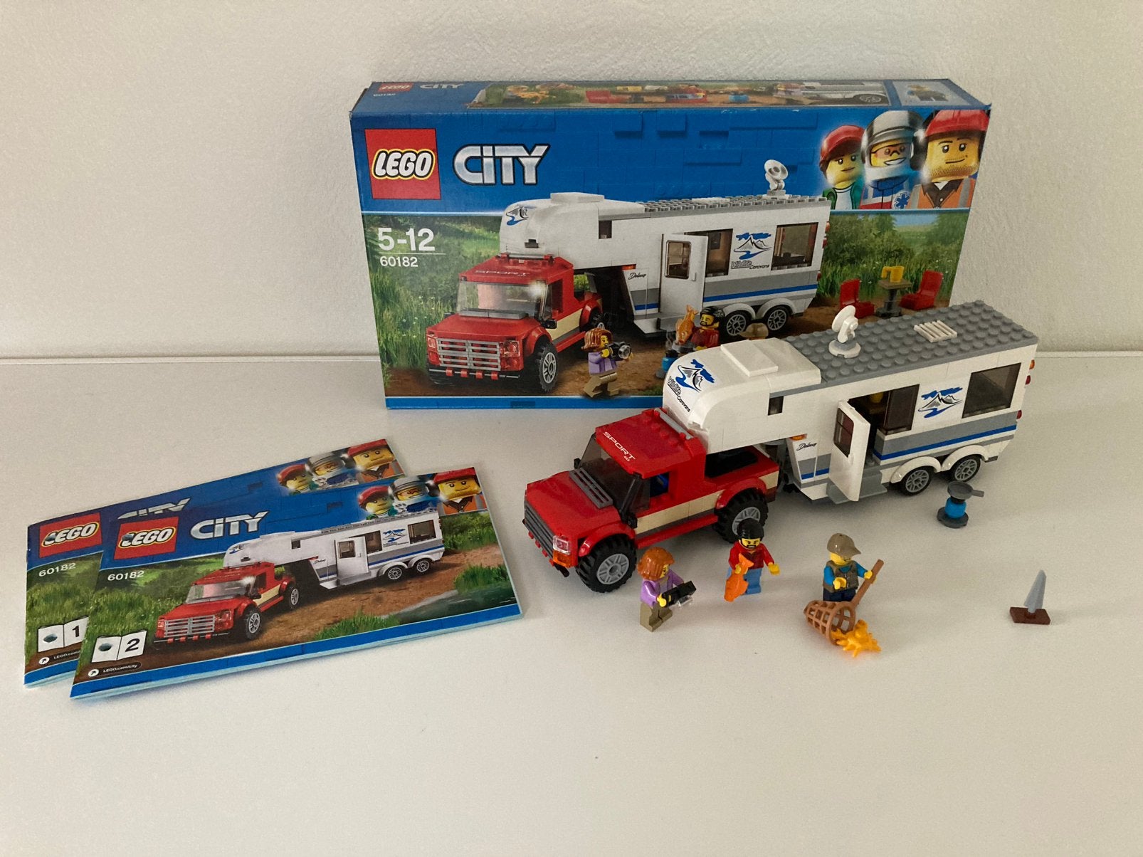 Lego city Pick-up truck en caravan (60182), Lego, Ophalen of Verzenden, Compleet, Complete set