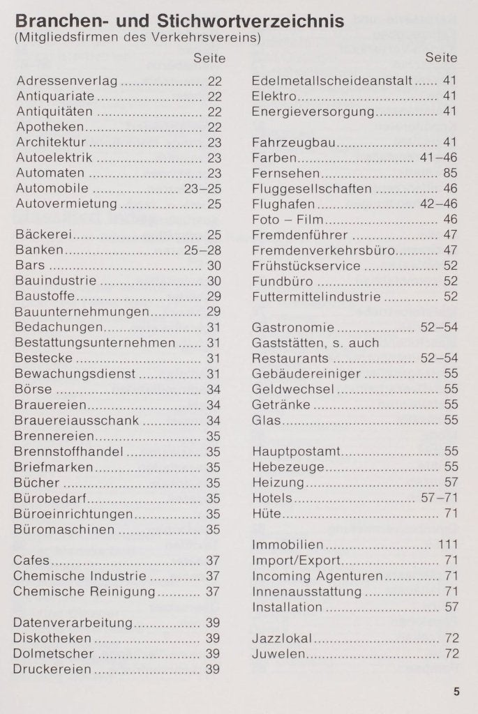 Verkehrsverein Düsseldorf - Duits- en Engelstalig jaren 80, Overige merken, Verzenden, Europa, Zo goed als nieuw