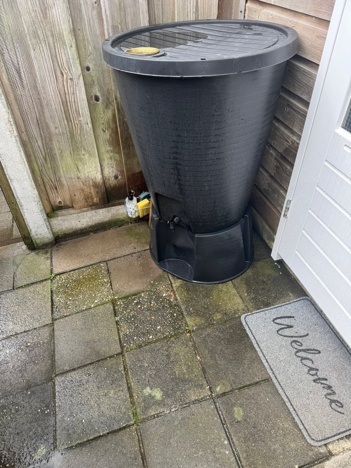 Regenton, Ophalen, Kunststof, Gebruikt, Met kraantje