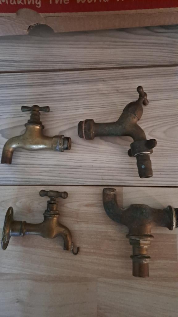 Oude koperen kranen, Ophalen of Verzenden